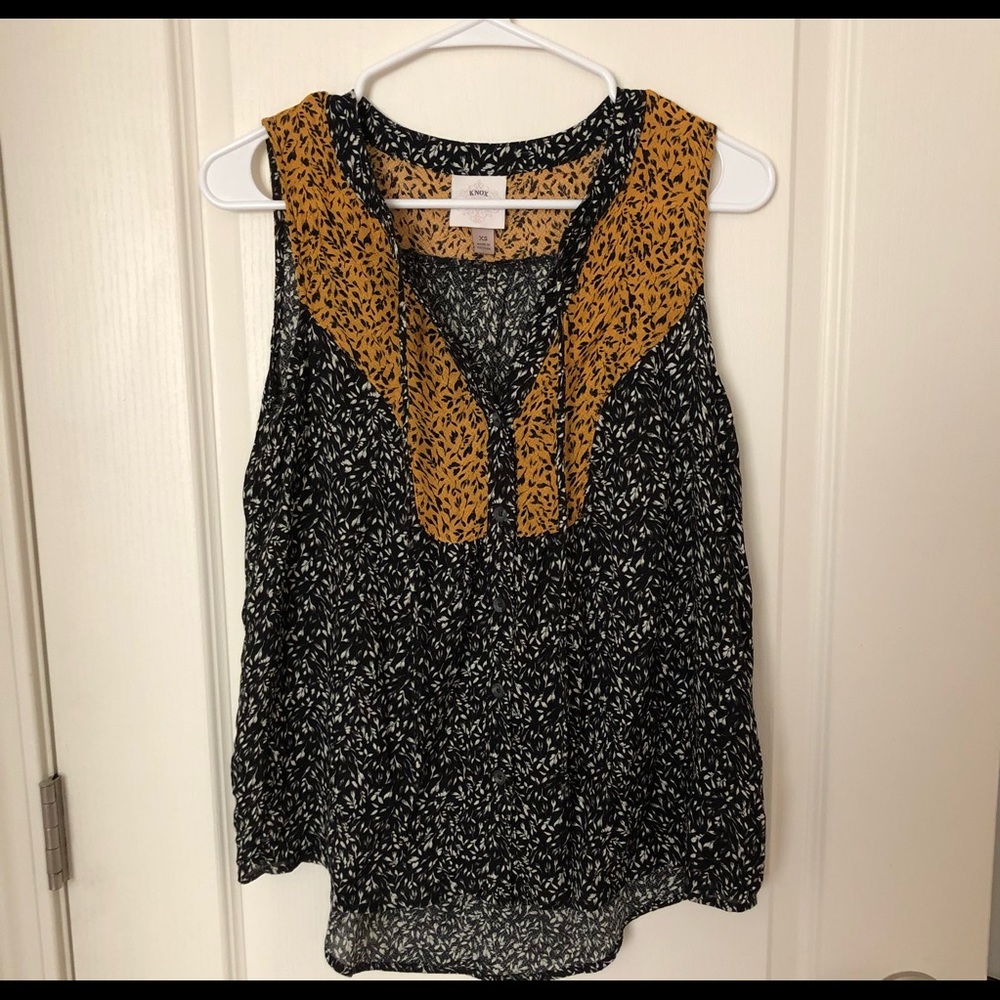 Knox Rose Sleeveless Blouse Size XS